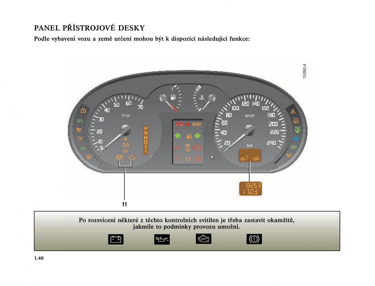 Renault Megane I 1 phase II navod k obsludze / page 54