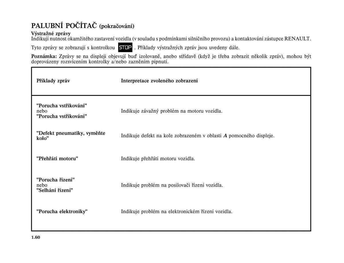 Renault Megane II 2 navod k obsludze / page 70