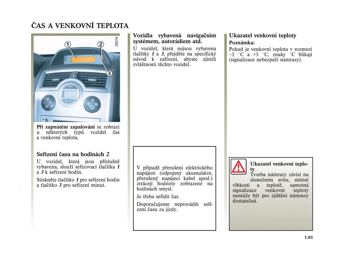 Renault Megane II 2 navod k obsludze / page 71