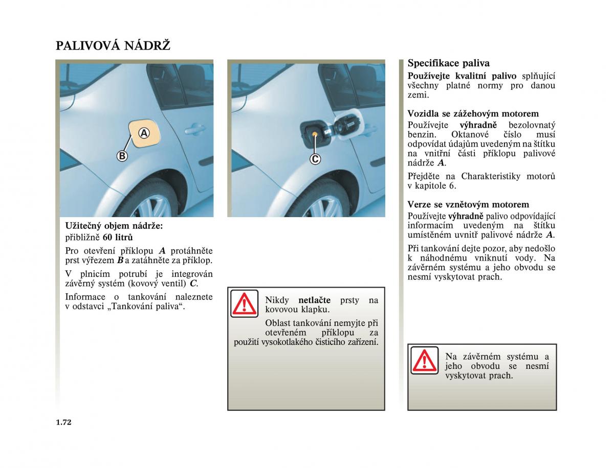 Renault Megane II 2 navod k obsludze / page 82