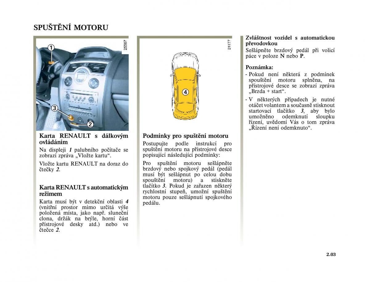 Renault Megane II 2 navod k obsludze / page 87