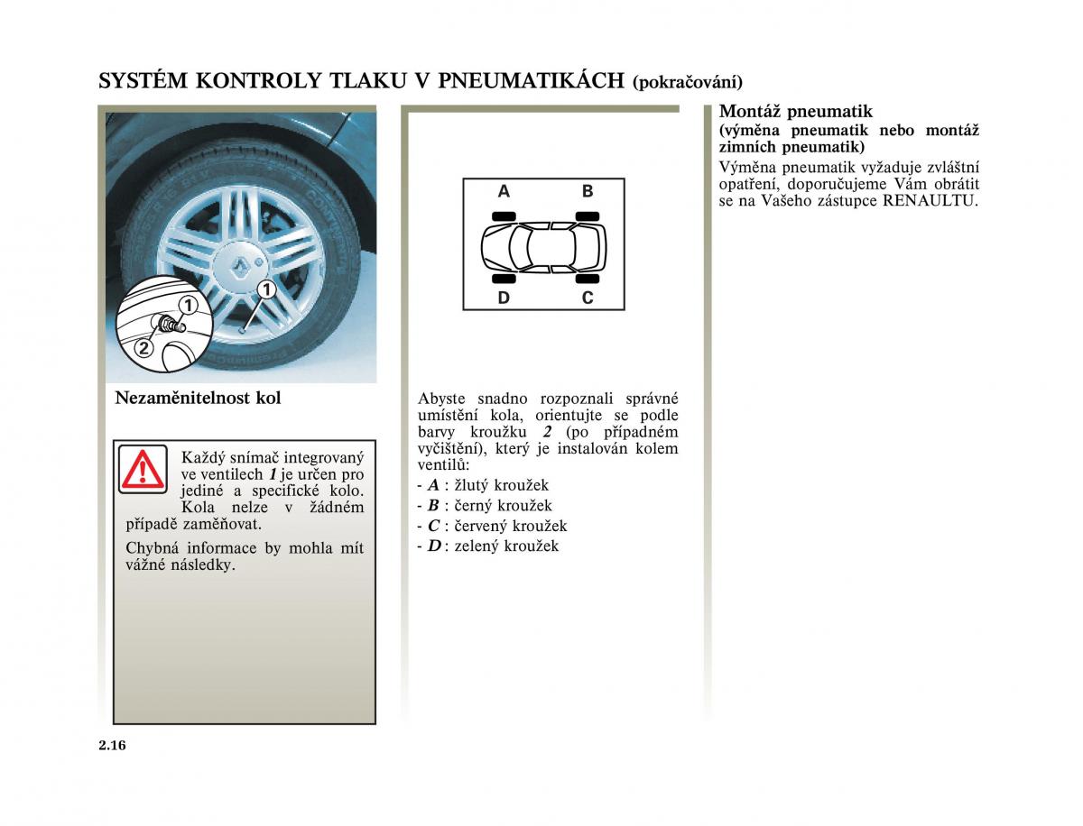 Renault Megane II 2 navod k obsludze / page 100