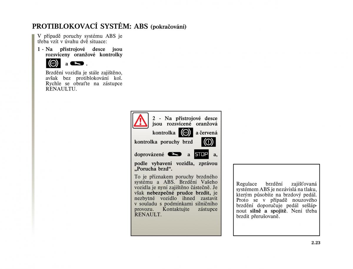 Renault Megane II 2 navod k obsludze / page 107