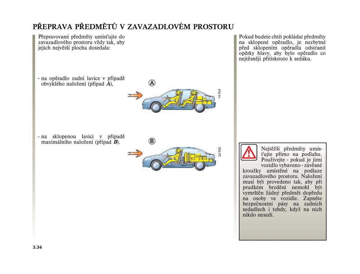 Renault Megane II 2 navod k obsludze / page 156