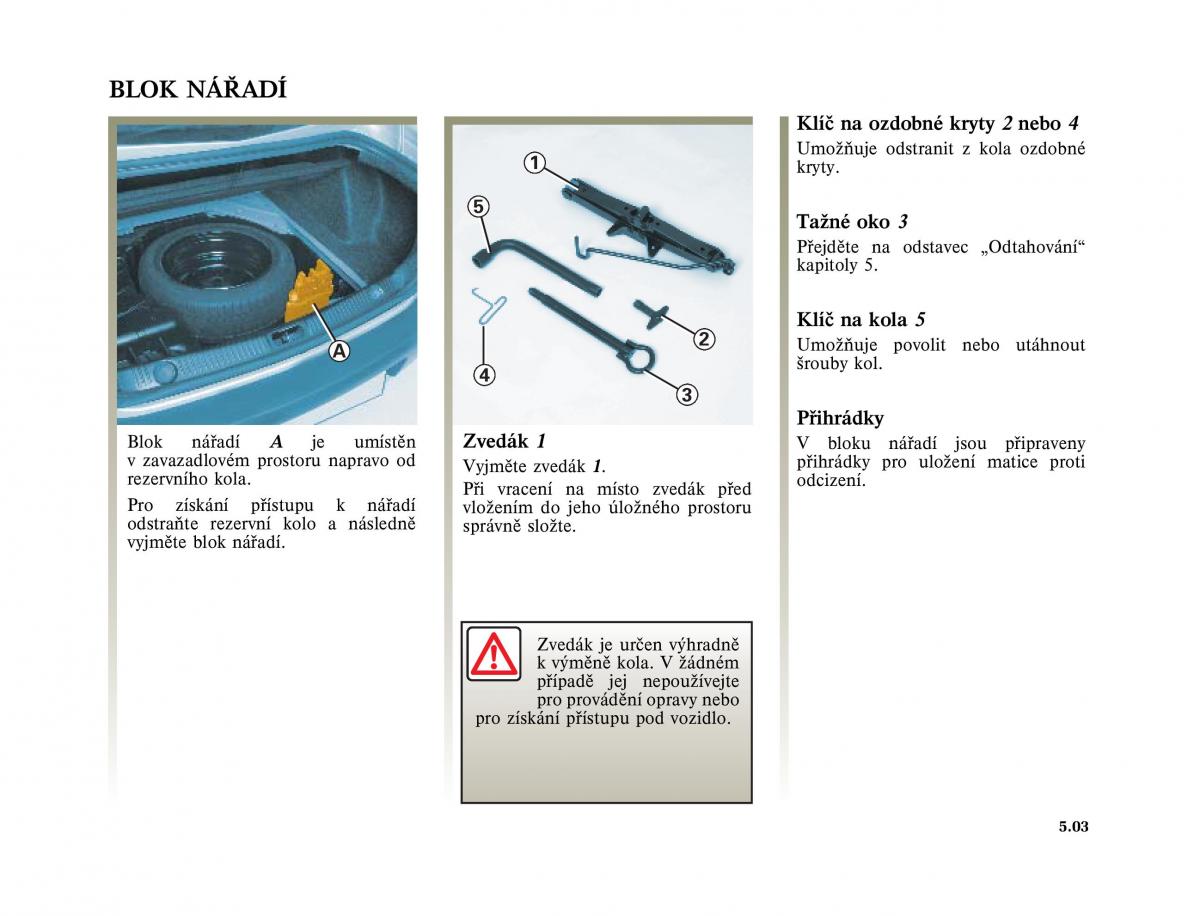 Renault Megane II 2 navod k obsludze / page 175