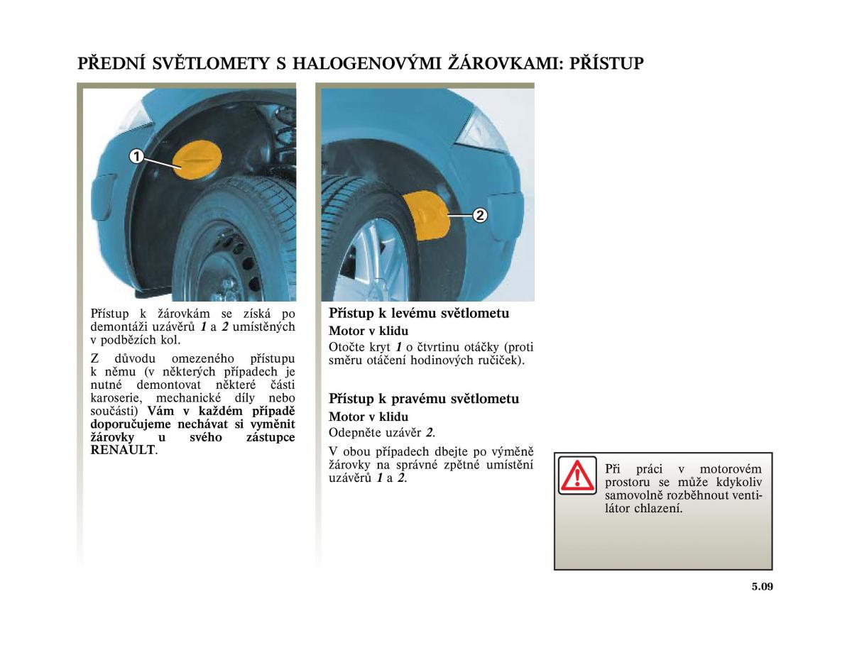 Renault Megane II 2 navod k obsludze / page 181