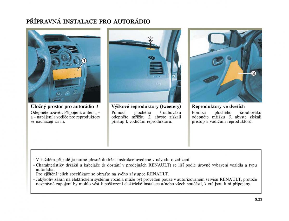 Renault Megane II 2 navod k obsludze / page 195