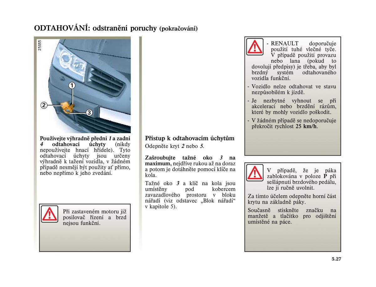 Renault Megane II 2 navod k obsludze / page 199