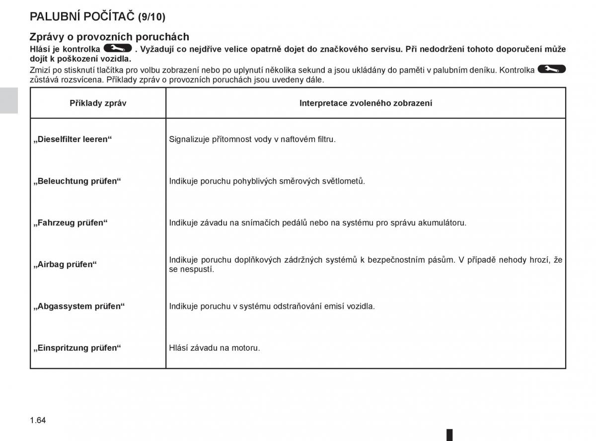 Renault Megane III 3 navod k obsludze / page 70