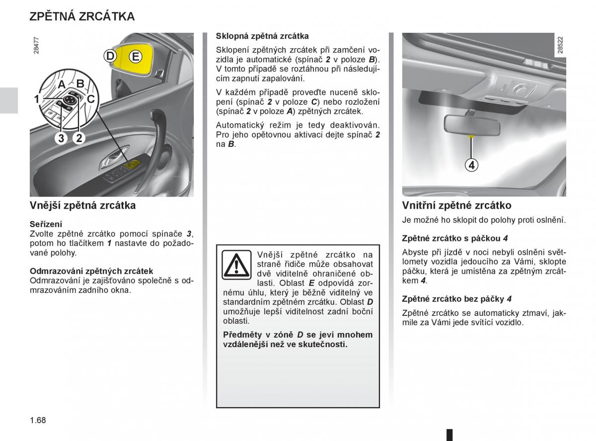 Renault Megane III 3 navod k obsludze / page 74