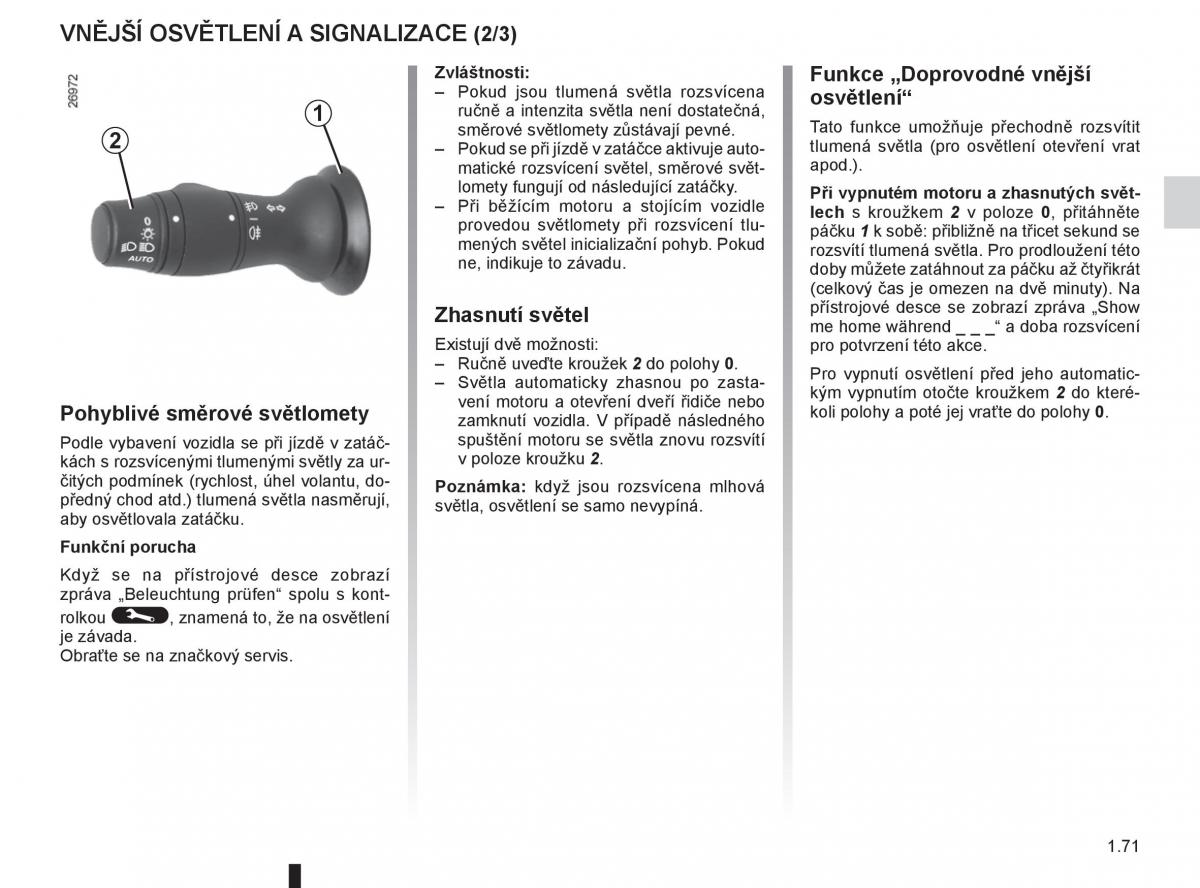 Renault Megane III 3 navod k obsludze / page 77