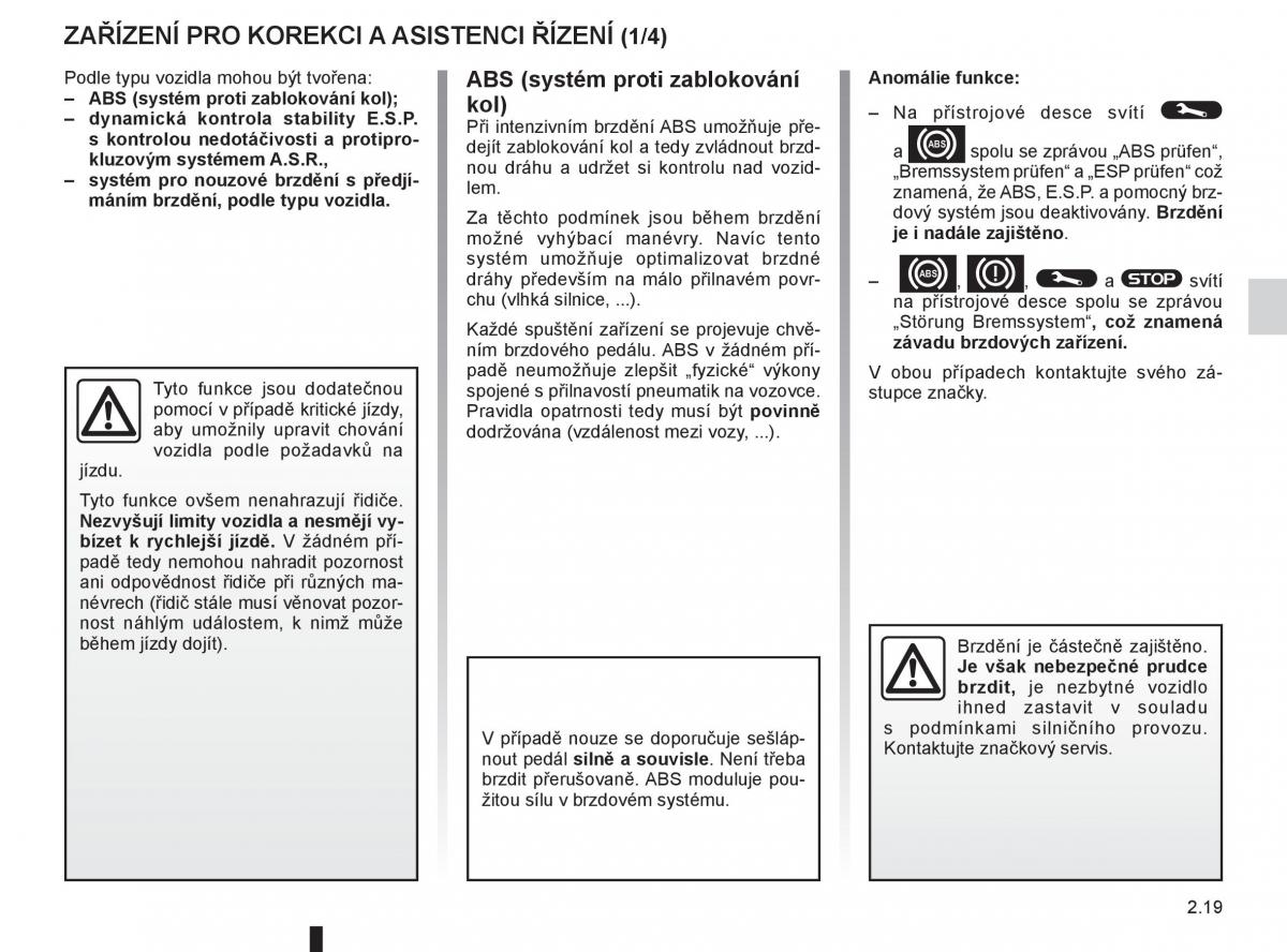 Renault Megane III 3 navod k obsludze / page 103