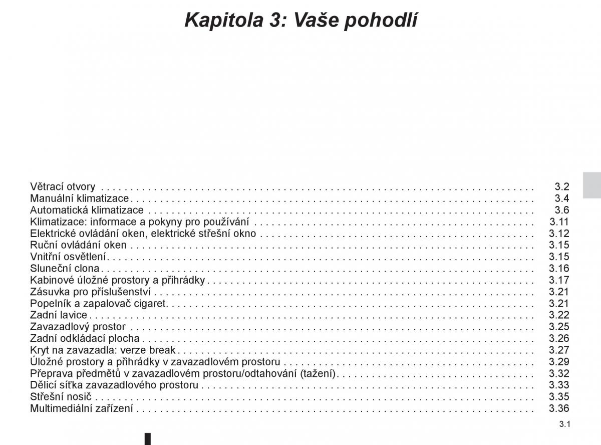 Renault Megane III 3 navod k obsludze / page 121