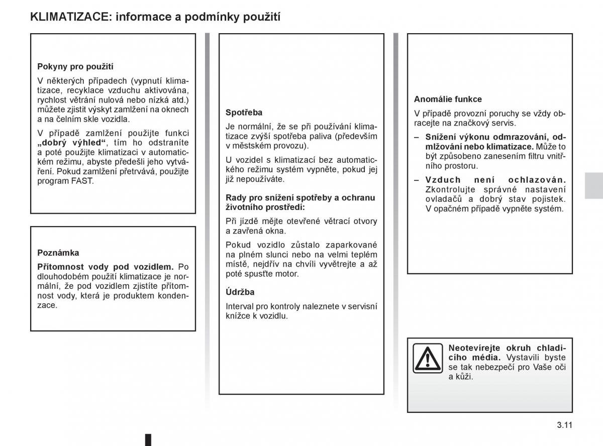 Renault Megane III 3 navod k obsludze / page 131