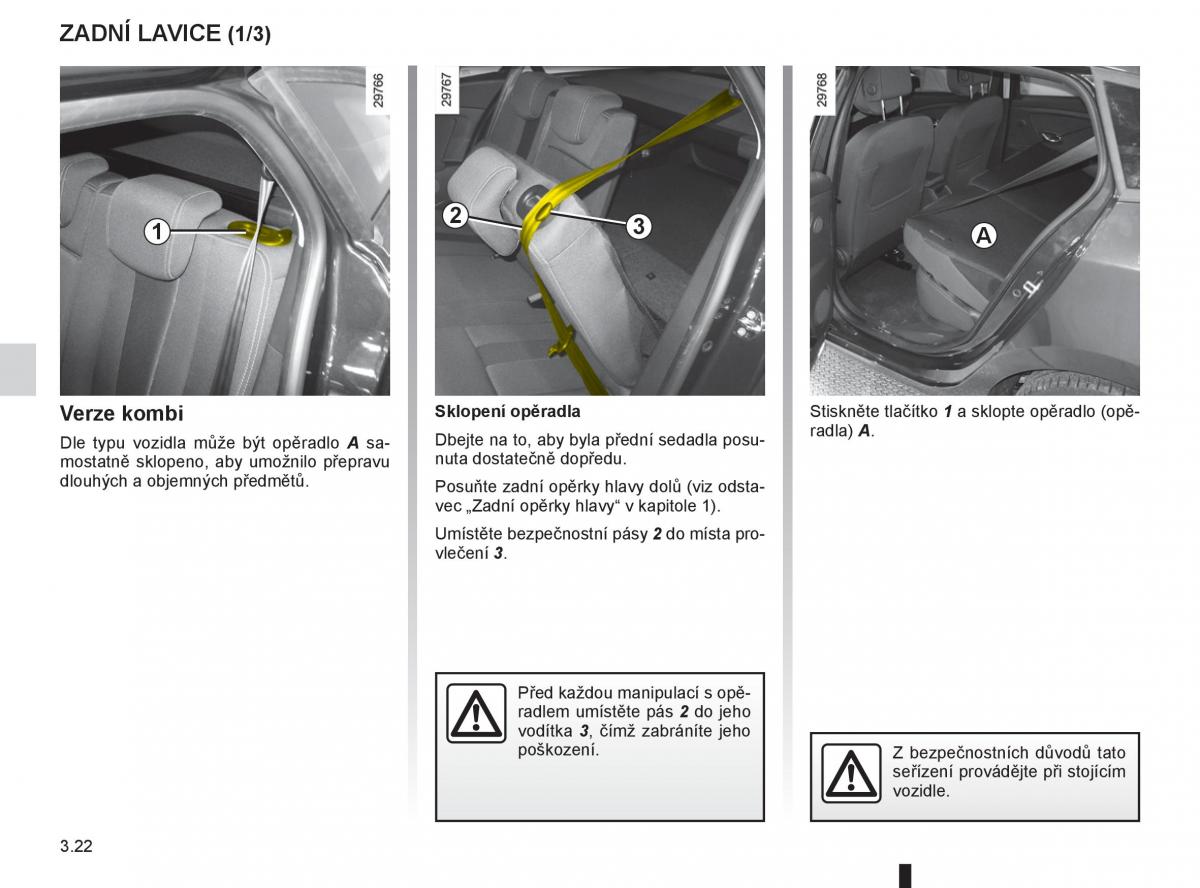 Renault Megane III 3 navod k obsludze / page 142