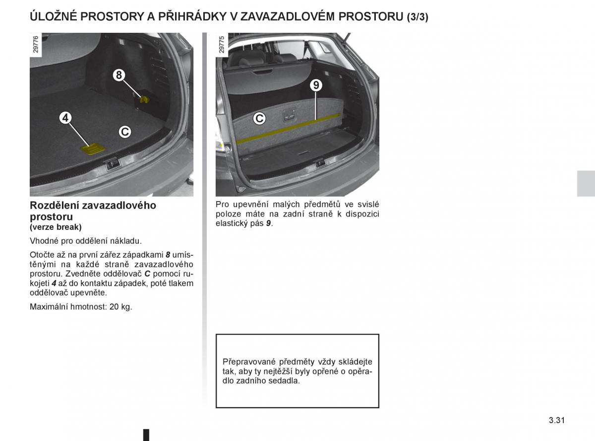 Renault Megane III 3 navod k obsludze / page 151