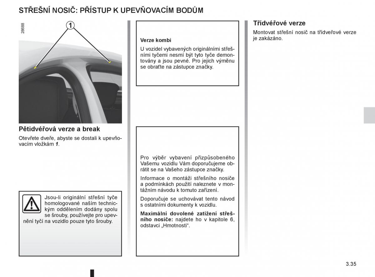 Renault Megane III 3 navod k obsludze / page 155