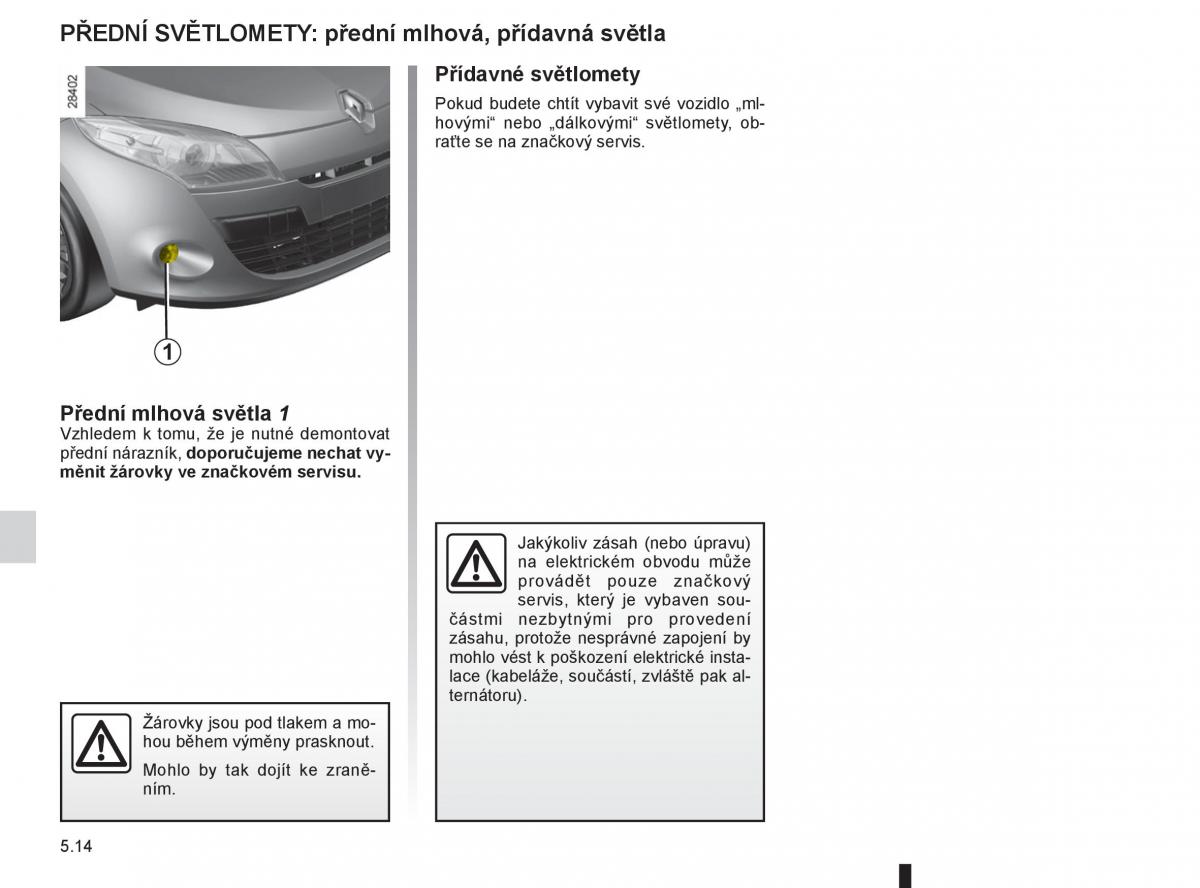 Renault Megane III 3 navod k obsludze / page 184