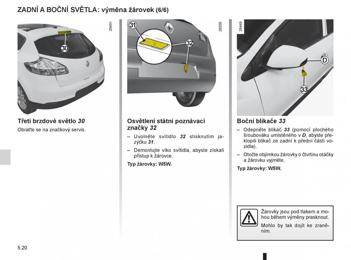 Renault Megane III 3 navod k obsludze / page 190