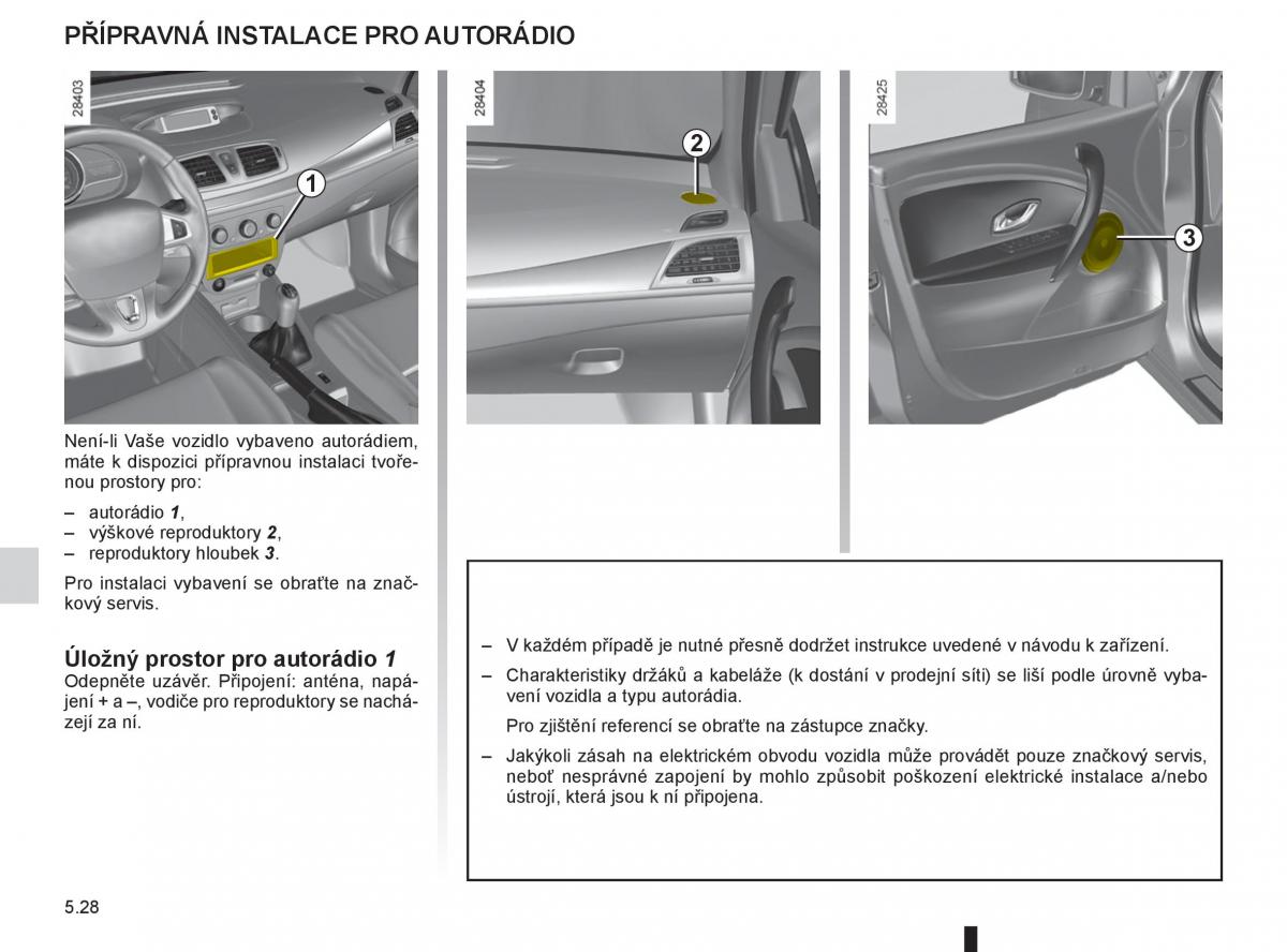 Renault Megane III 3 navod k obsludze / page 198