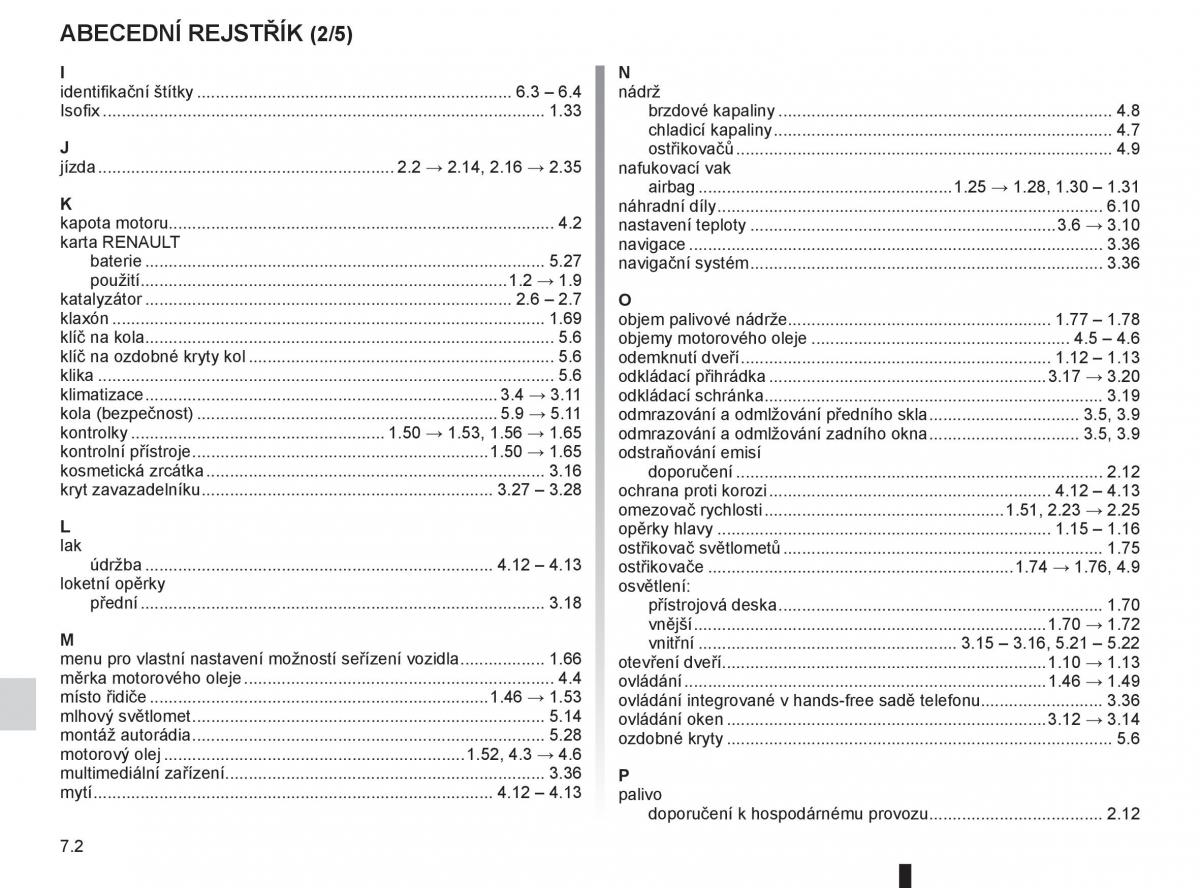 Renault Megane III 3 navod k obsludze / page 232