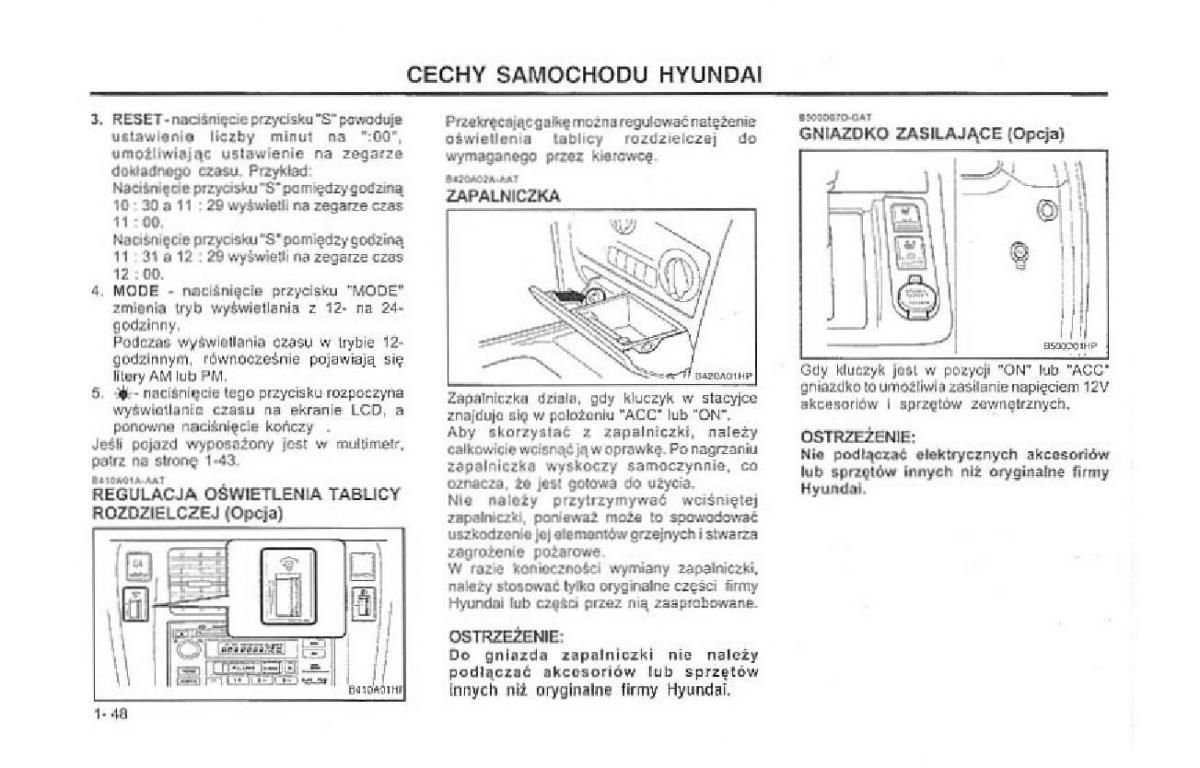 Hyundai Terracan Highlander instrukcja obslugi / page 55