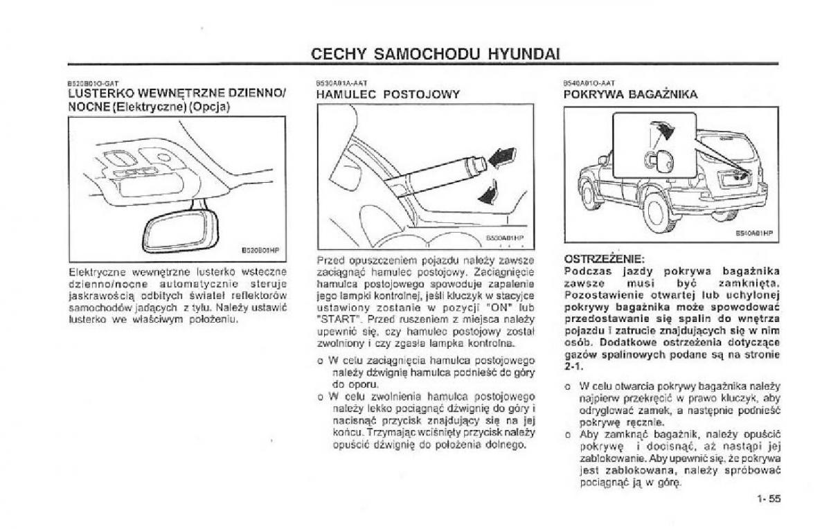 Hyundai Terracan Highlander instrukcja obslugi / page 62