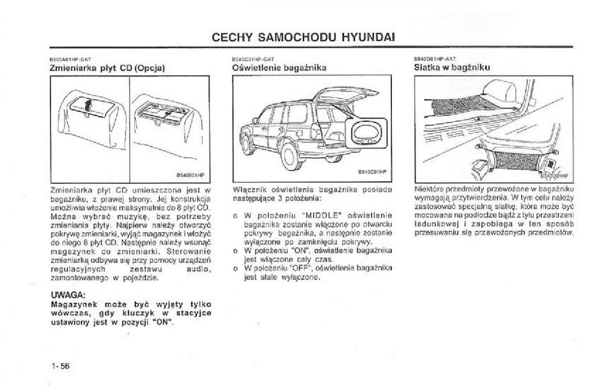 Hyundai Terracan Highlander instrukcja obslugi / page 63