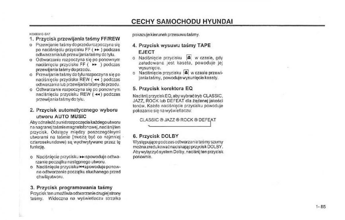 Hyundai Terracan Highlander instrukcja obslugi / page 97