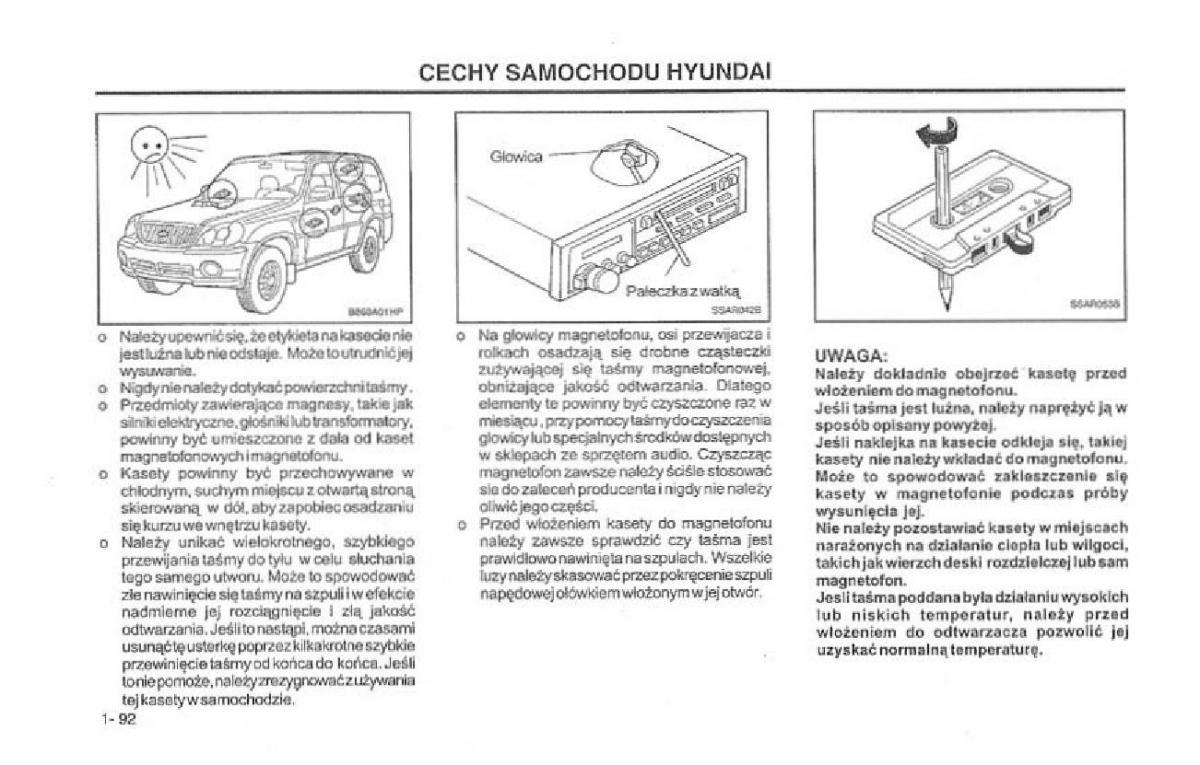 Hyundai Terracan Highlander instrukcja obslugi / page 104