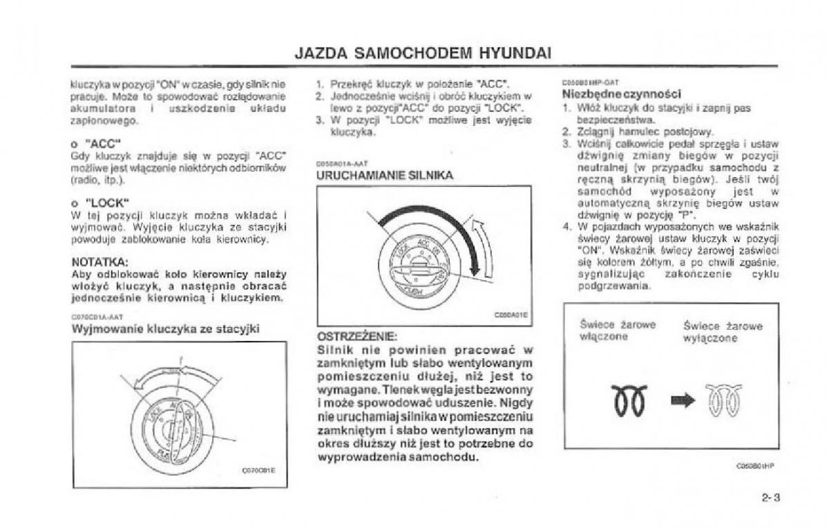 Hyundai Terracan Highlander instrukcja obslugi / page 108