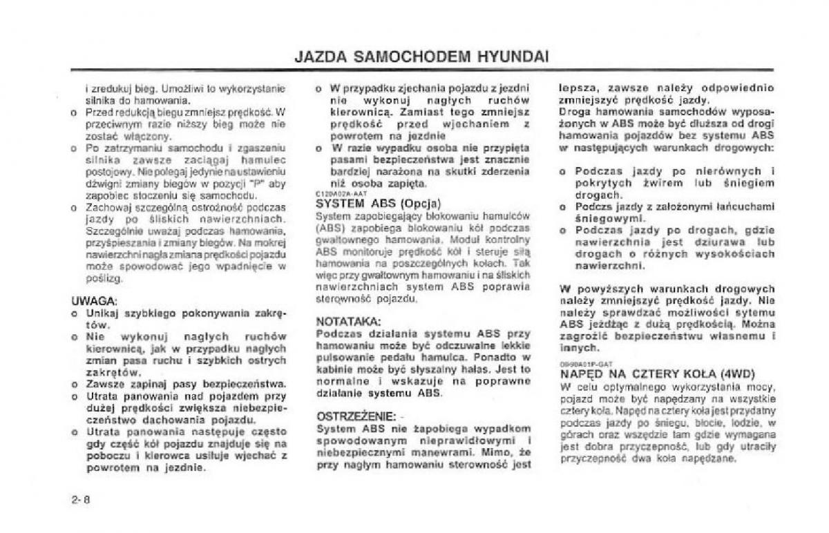 Hyundai Terracan Highlander instrukcja obslugi / page 113