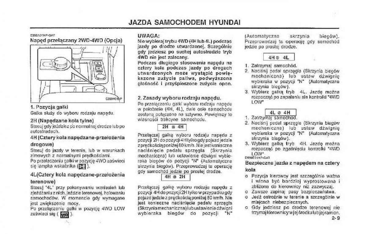 Hyundai Terracan Highlander instrukcja obslugi / page 114