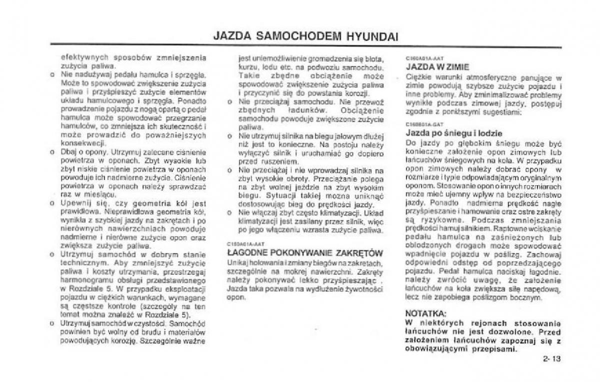 Hyundai Terracan Highlander instrukcja obslugi / page 118