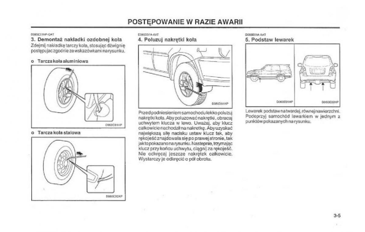 Hyundai Terracan Highlander instrukcja obslugi / page 127