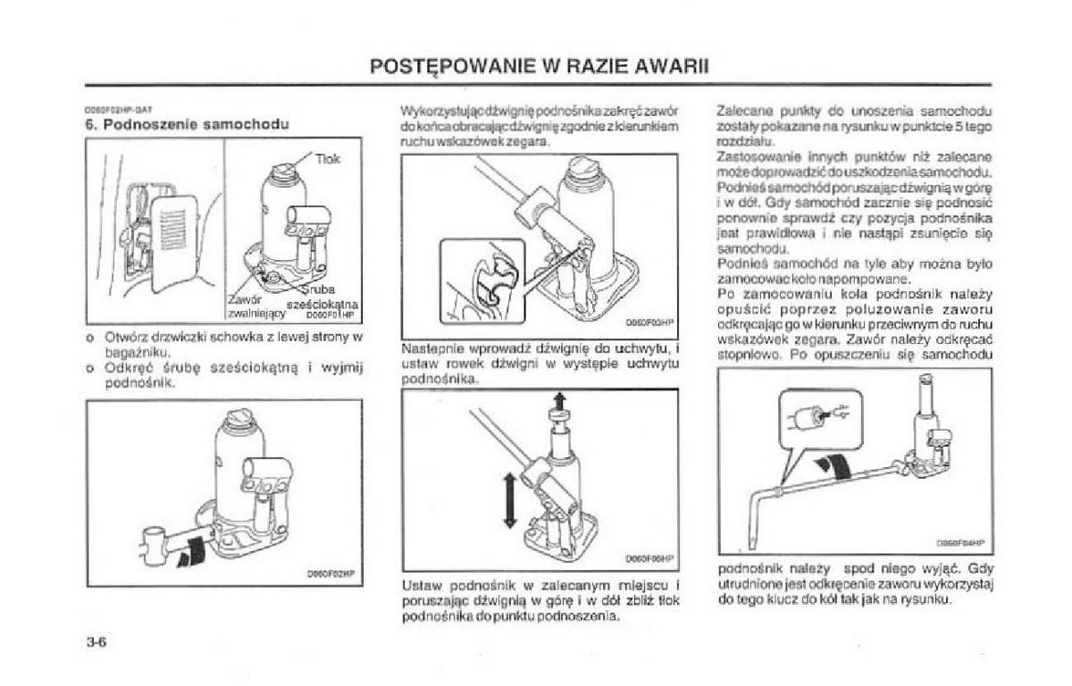 Hyundai Terracan Highlander instrukcja obslugi / page 128