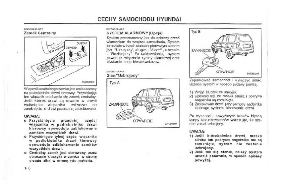 Hyundai Terracan Highlander instrukcja obslugi / page 15