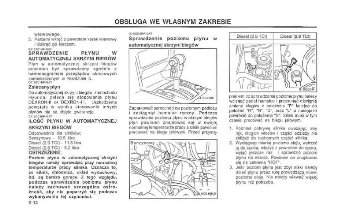 Hyundai Terracan Highlander instrukcja obslugi / page 155