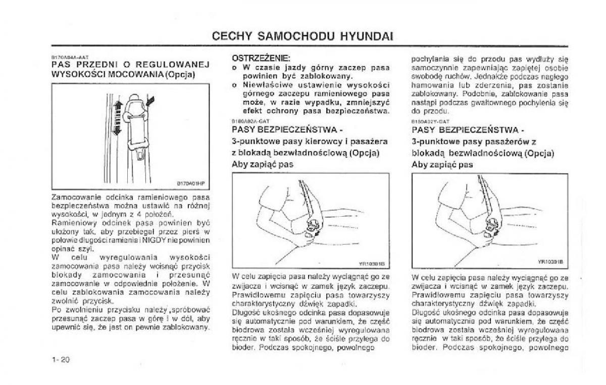 Hyundai Terracan Highlander instrukcja obslugi / page 27