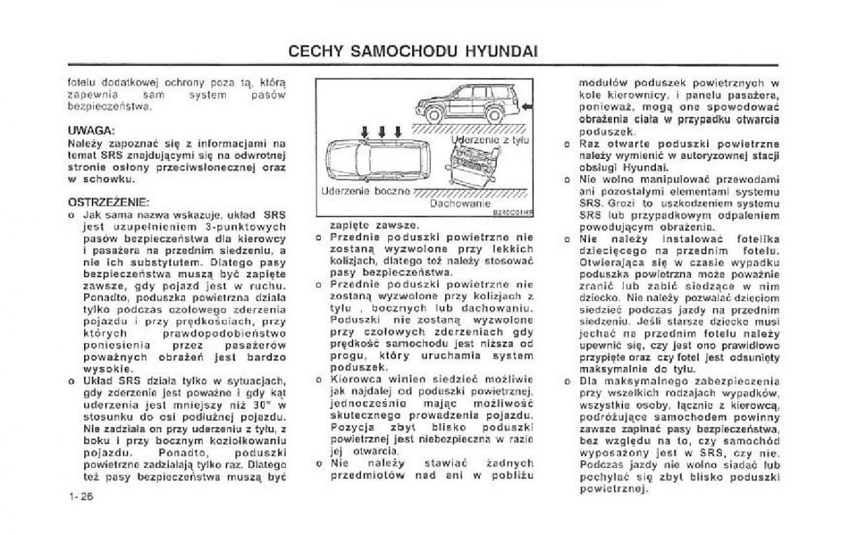 Hyundai Terracan Highlander instrukcja obslugi / page 33