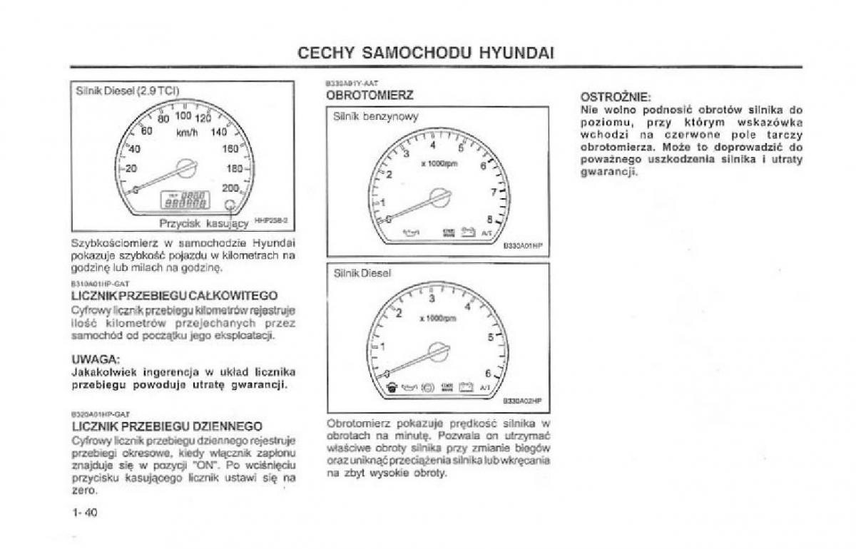 Hyundai Terracan Highlander instrukcja obslugi / page 47