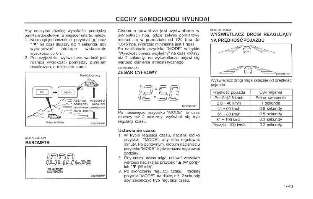 Hyundai Terracan Highlander instrukcja obslugi / page 50