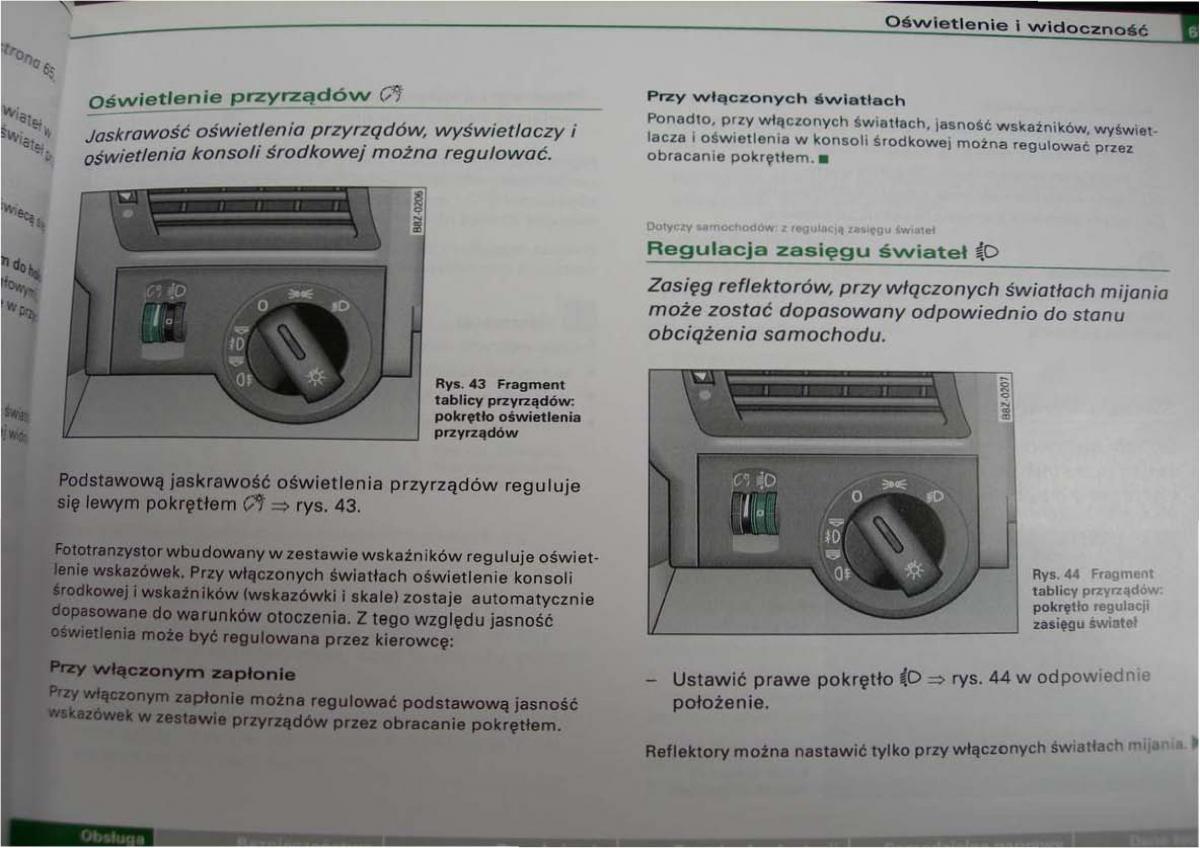 Audi A2 instrukcja obslugi / page 67