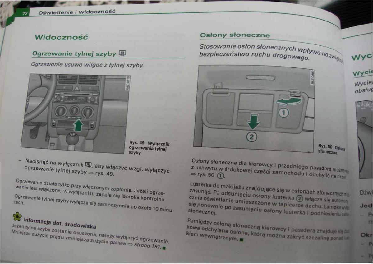 Audi A2 instrukcja obslugi / page 72