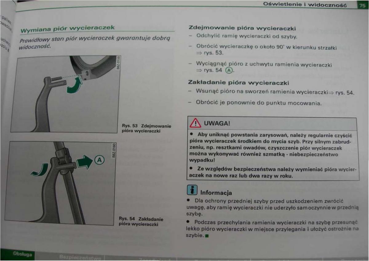 Audi A2 instrukcja obslugi / page 75