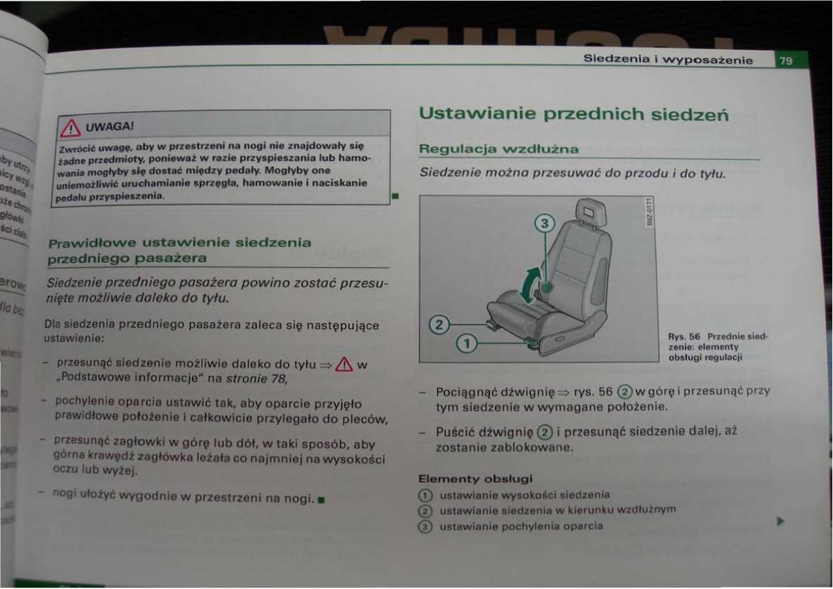 Audi A2 instrukcja obslugi / page 79