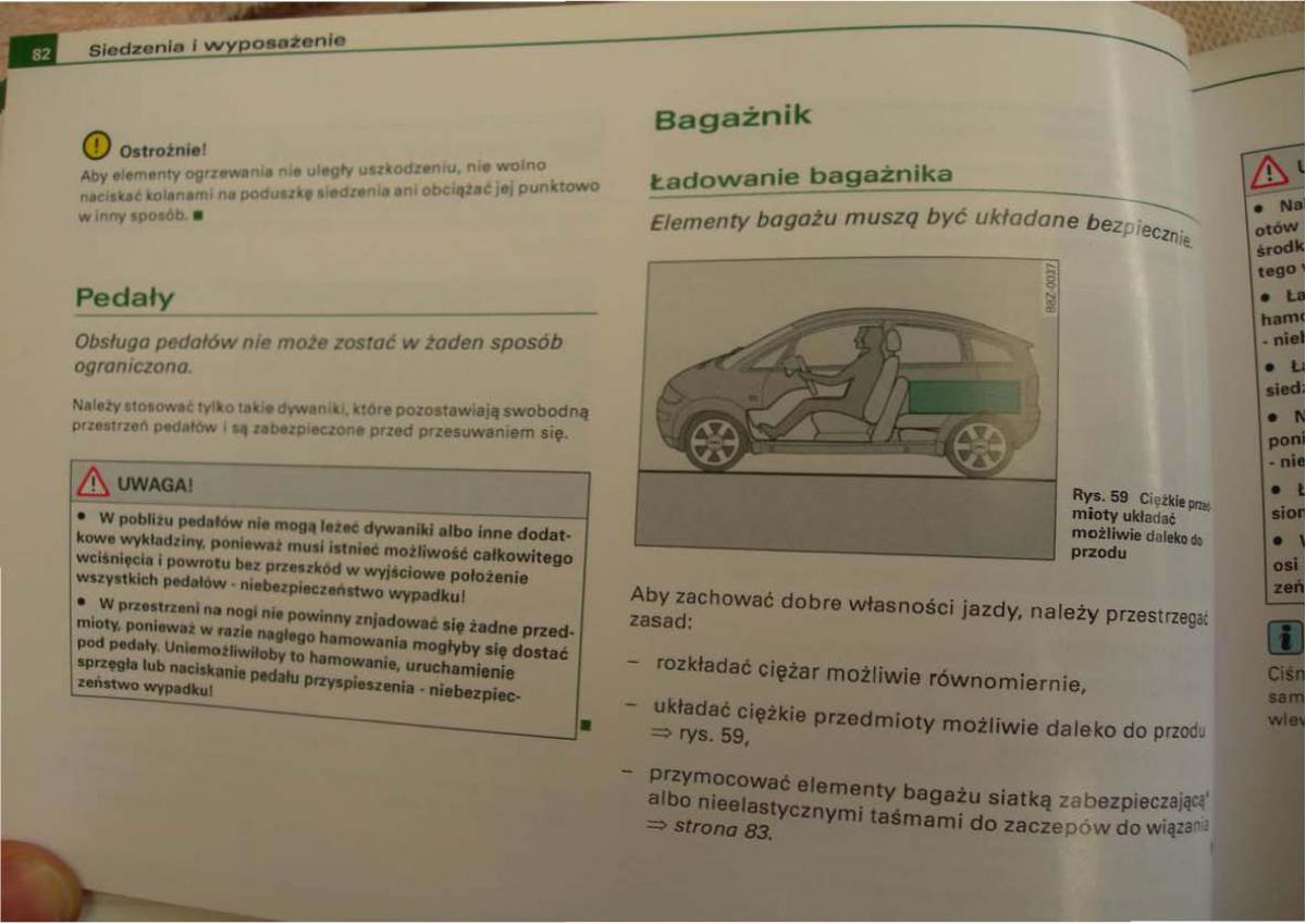 Audi A2 instrukcja obslugi / page 82