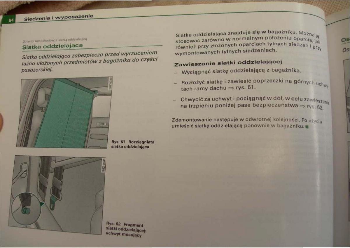 Audi A2 instrukcja obslugi / page 84