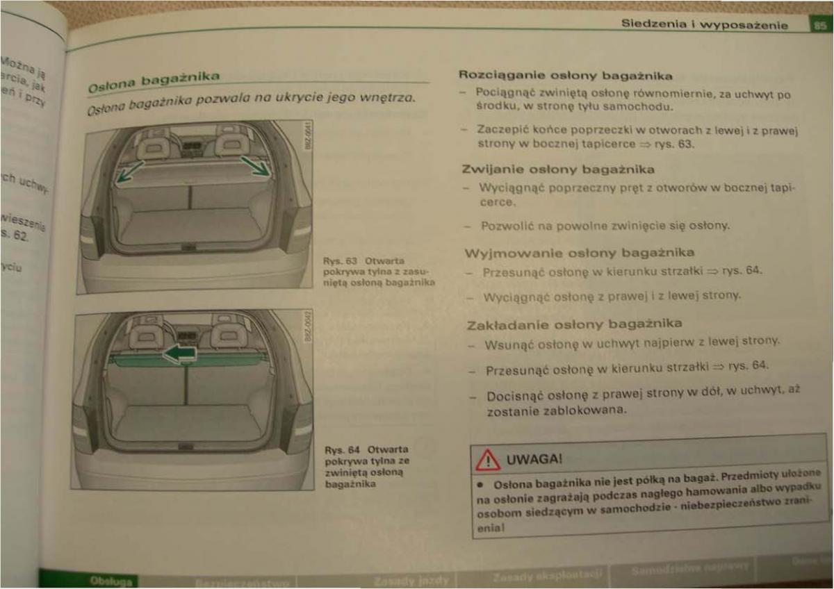 Audi A2 instrukcja obslugi / page 85