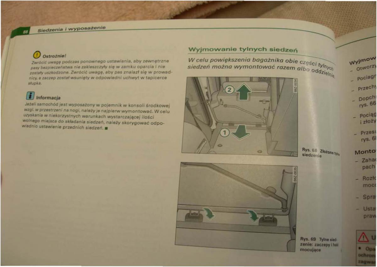 Audi A2 instrukcja obslugi / page 88